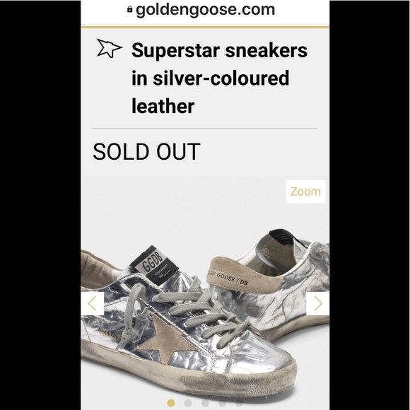 Golden Goose Shoes - Authentic Golden Goose Superstar Silver